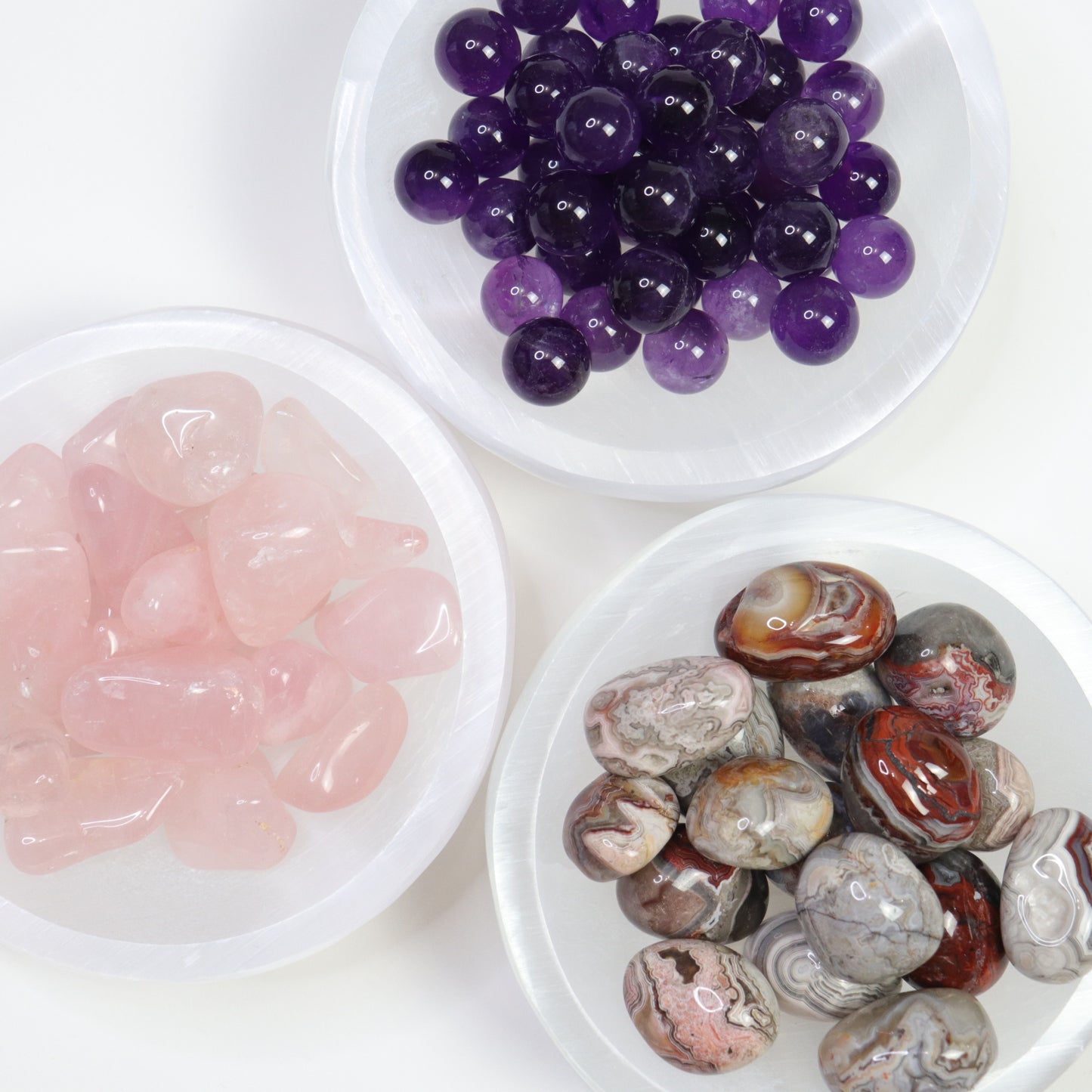 Selenite Bowls - Crescents & Crystals