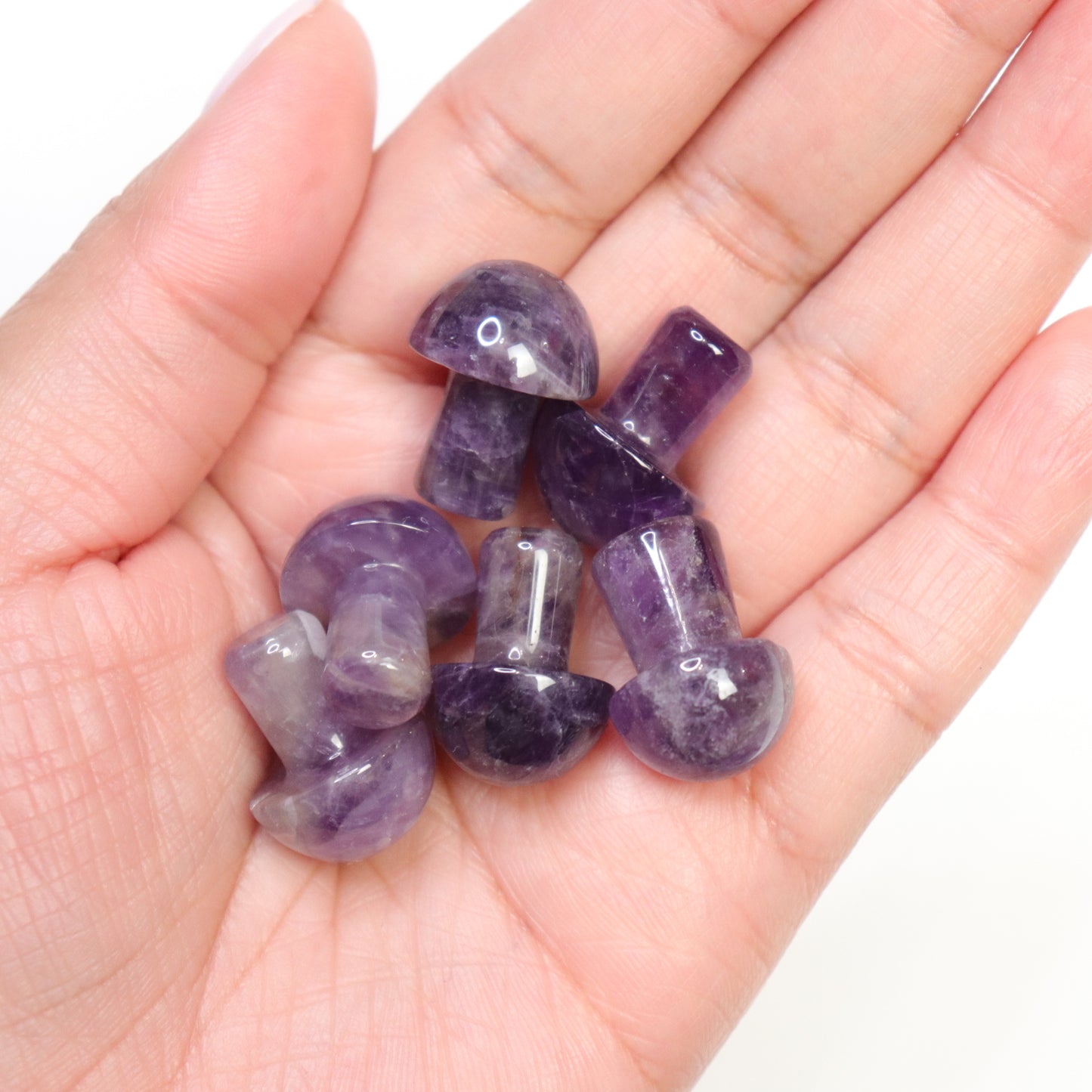 Amethyst Mushrooms - Crescents & Crystals