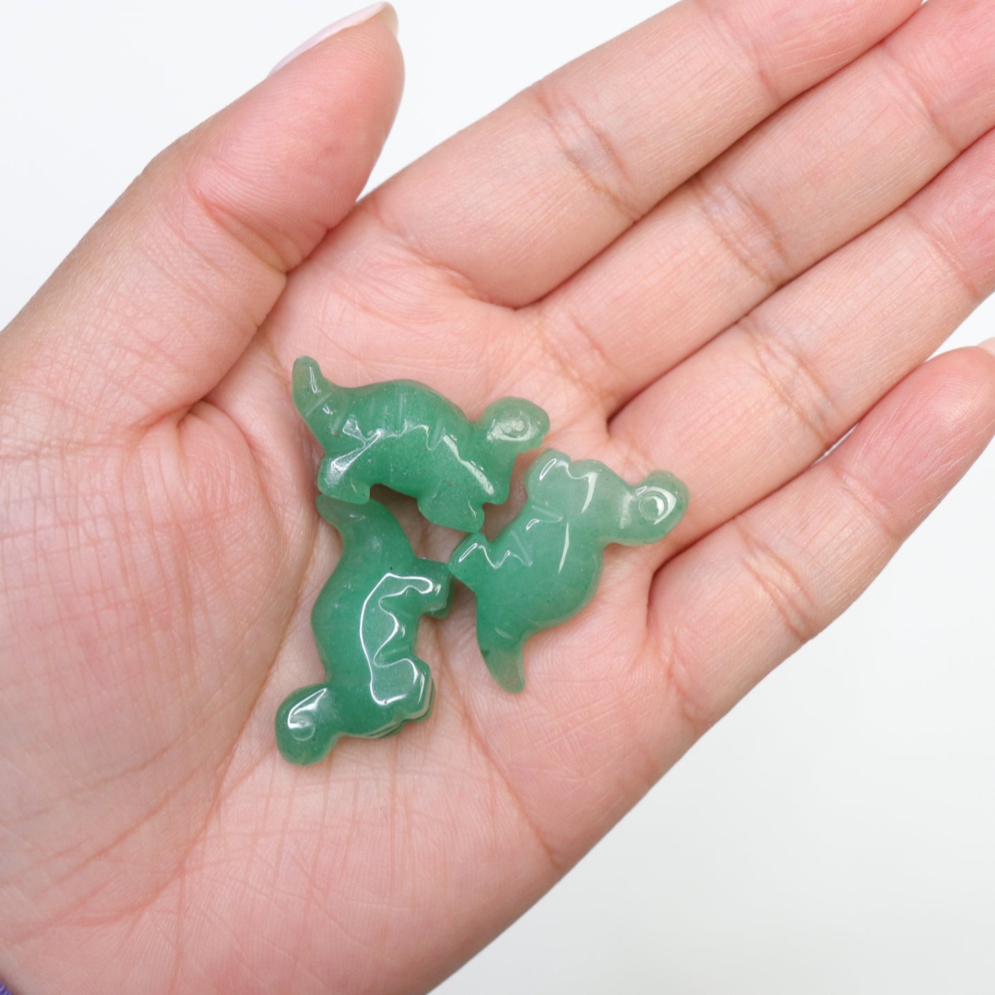 Green Aventurine Dinosaurs - Crescents & Crystals