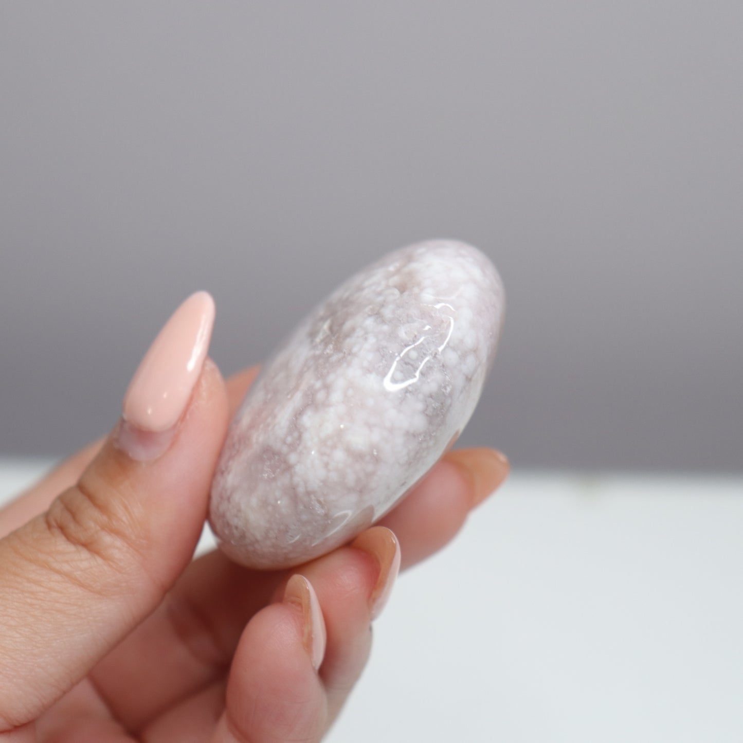 Flower Agate Round x Pink Amethyst | 12