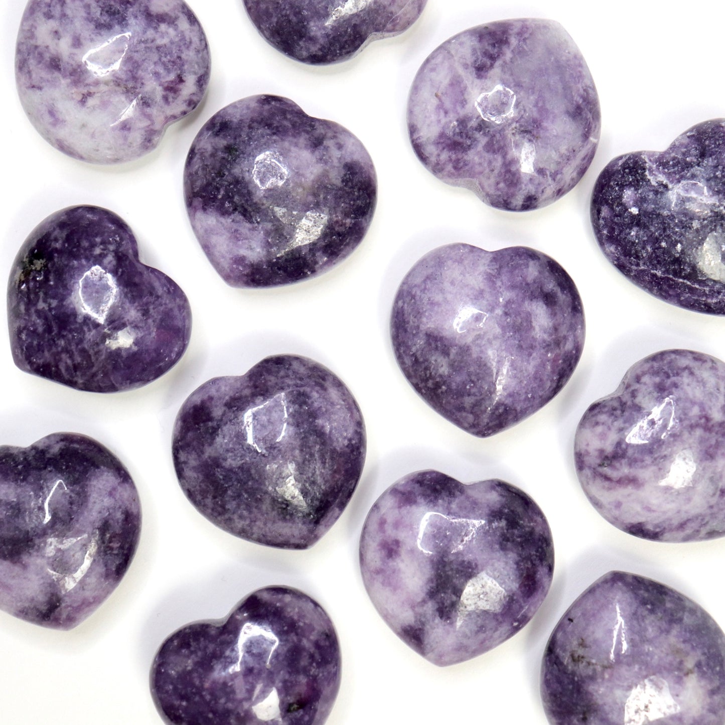 Lepidolite Heart - Crescents & Crystals