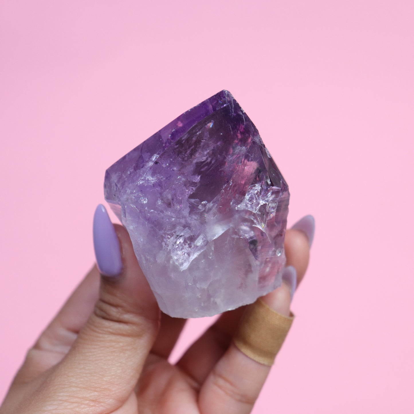 Amethyst Top Polished Point- Crescents & Crystals