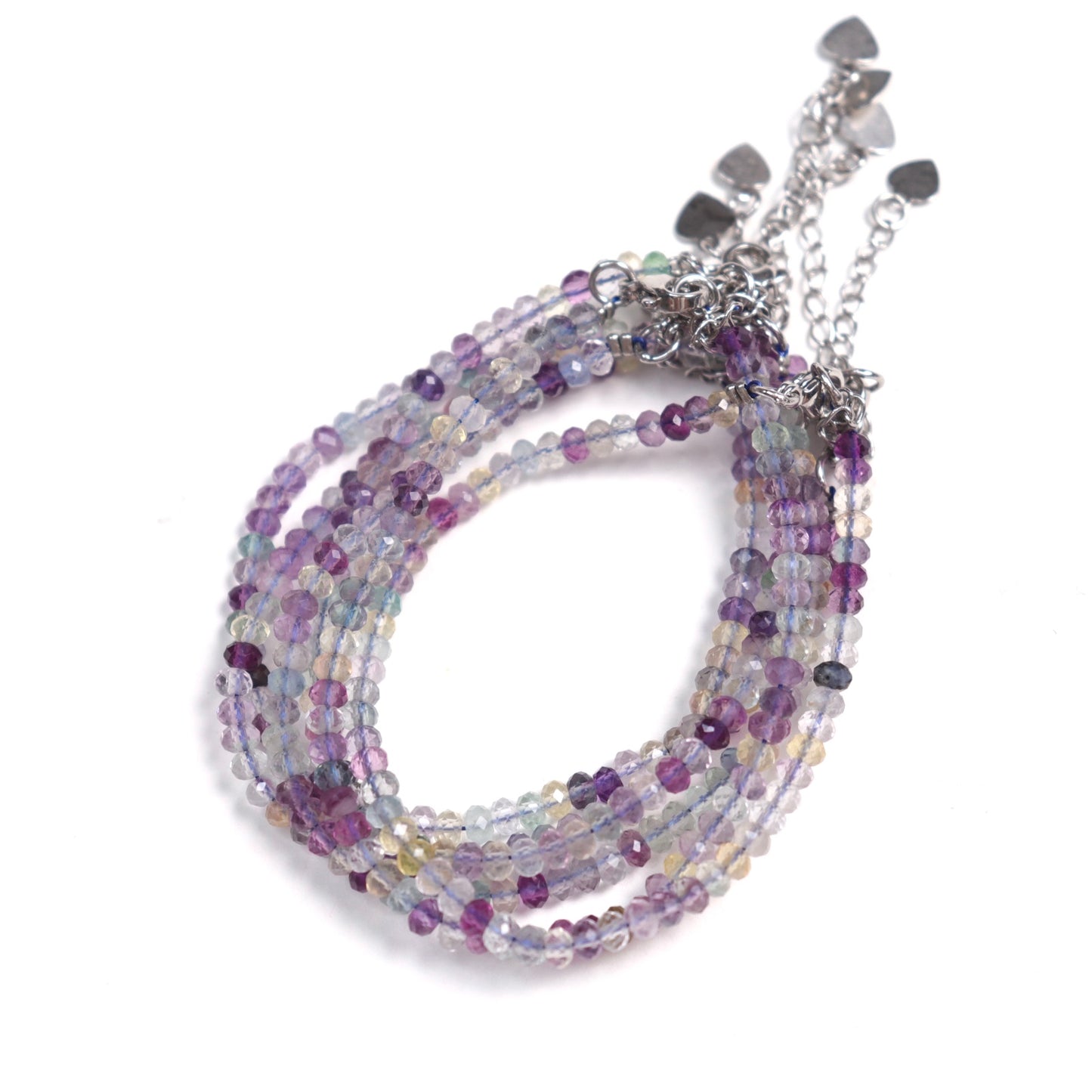 Faceted Fluorite Bracelets | 4mm
