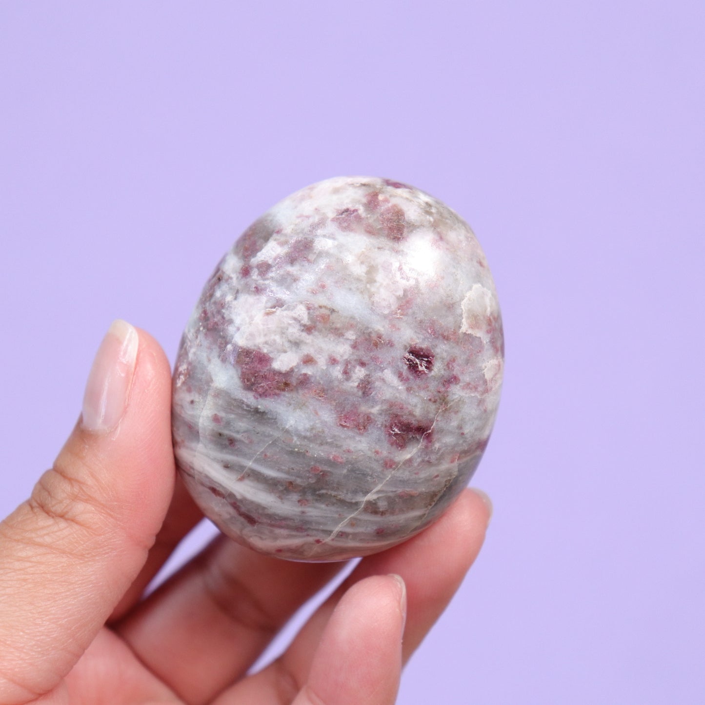 Rubellite Palm Stone - Crescents & Crystals