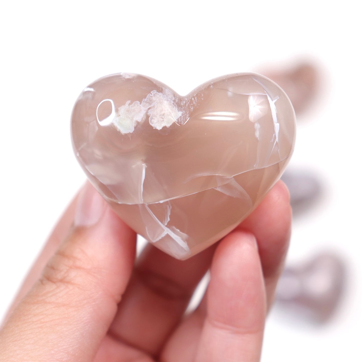 Flower Agate Heart | 13