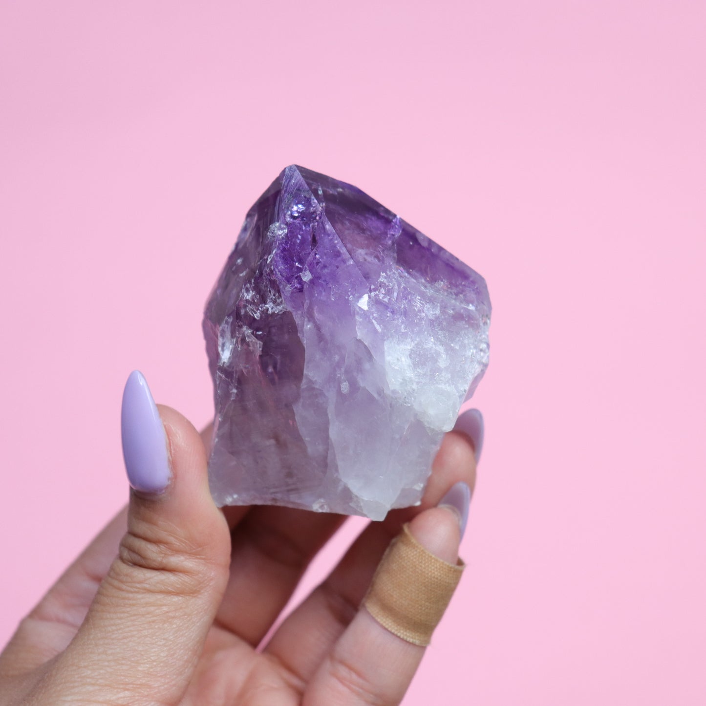 Amethyst Top Polished Point- Crescents & Crystals