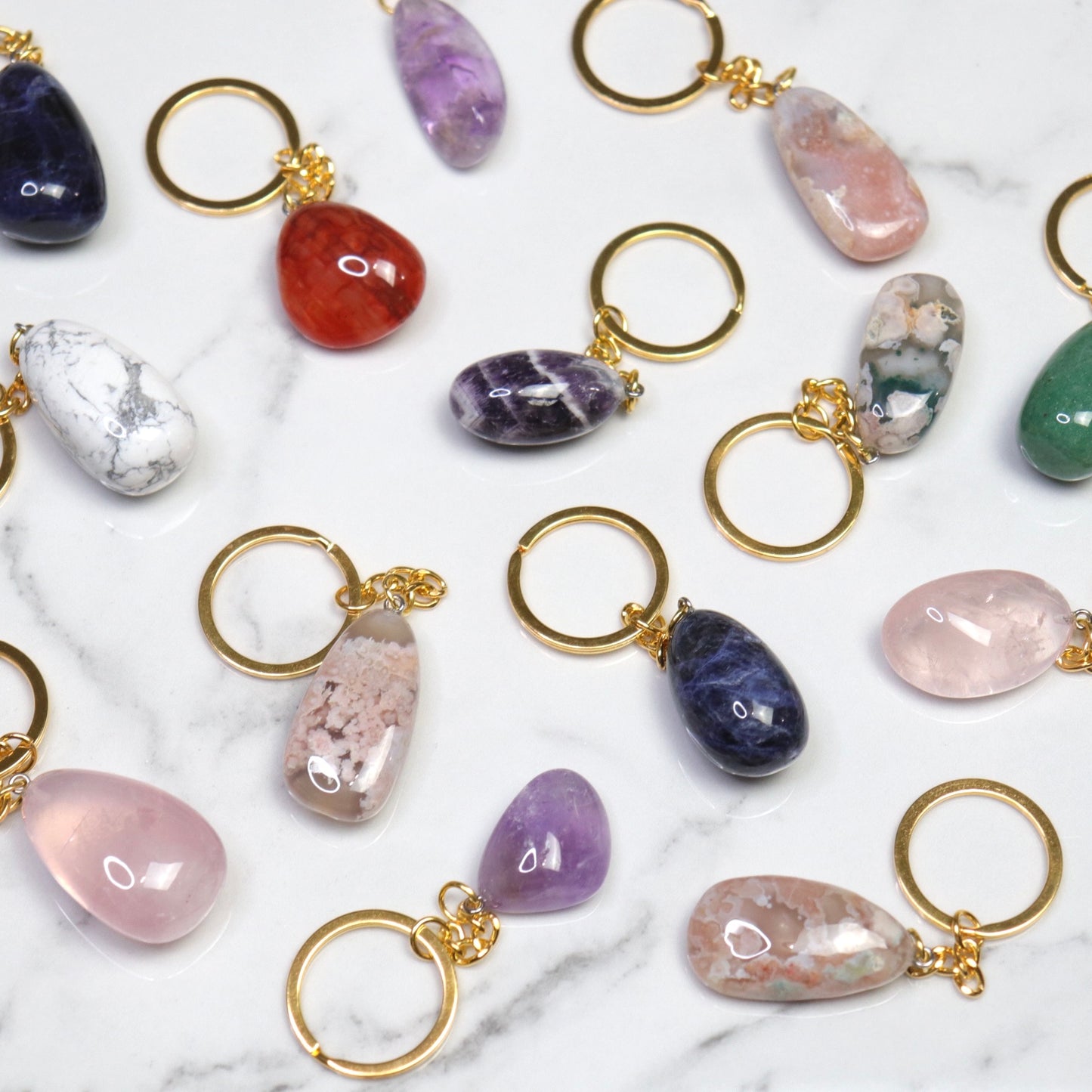 Crystal Keychains- Crescents & Crystals