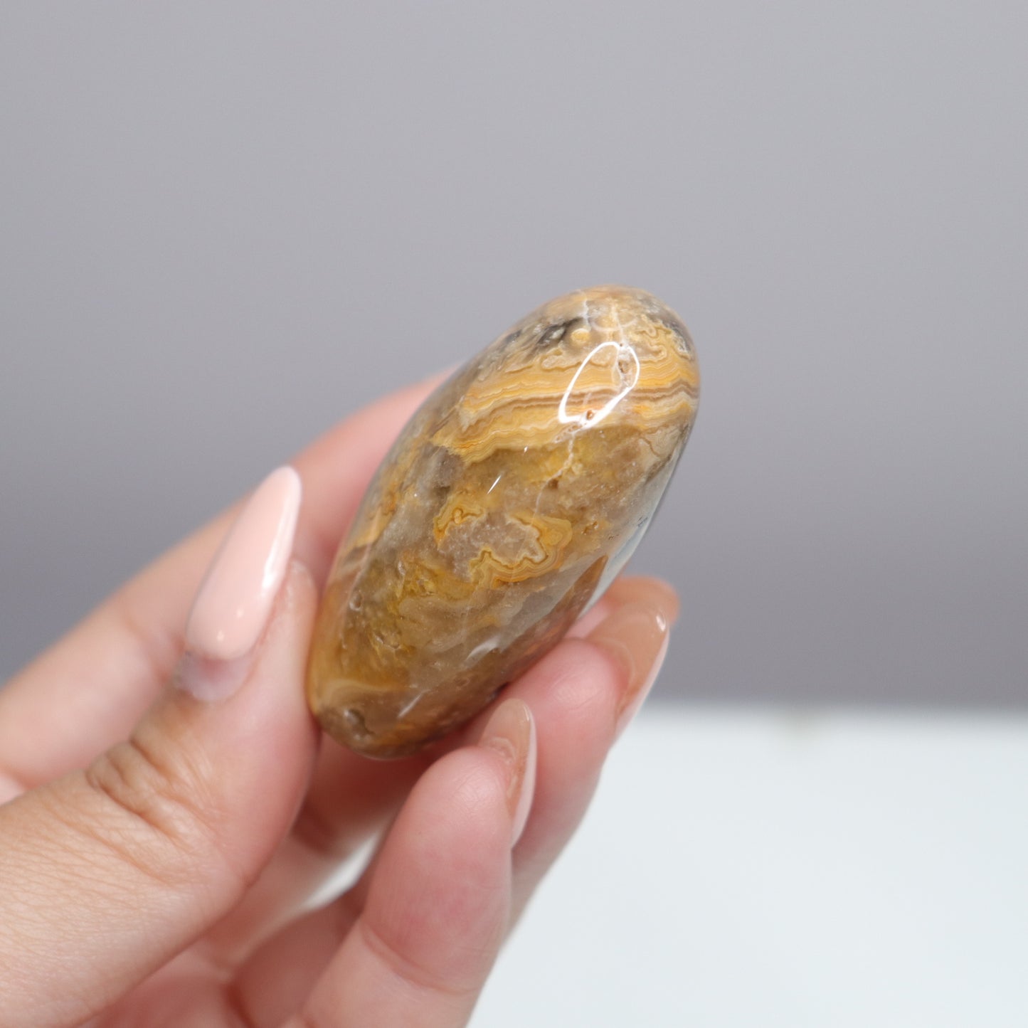 Crazy Lace Agate Heart | 12