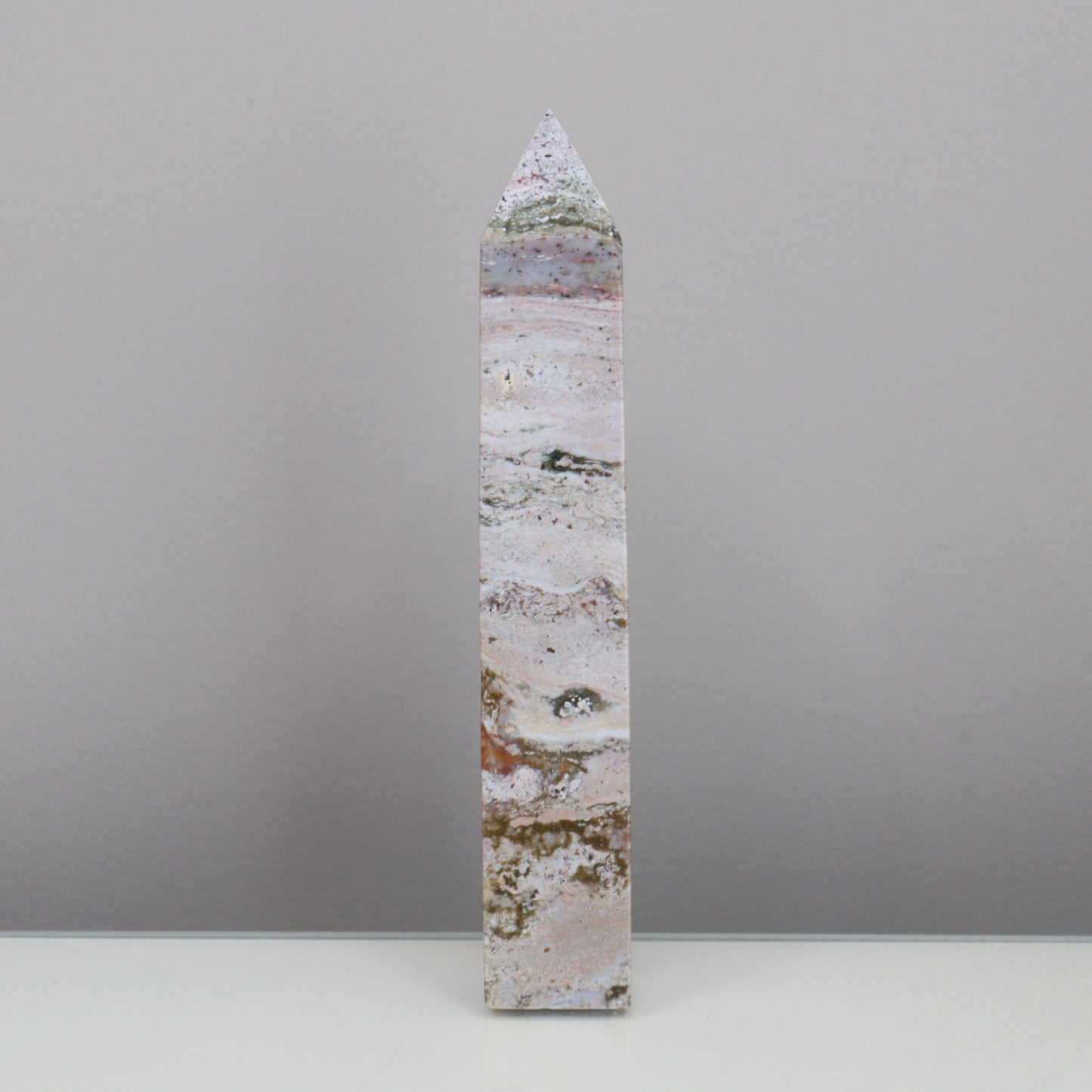 Ocean Jasper Tower - Crescents & Crystals