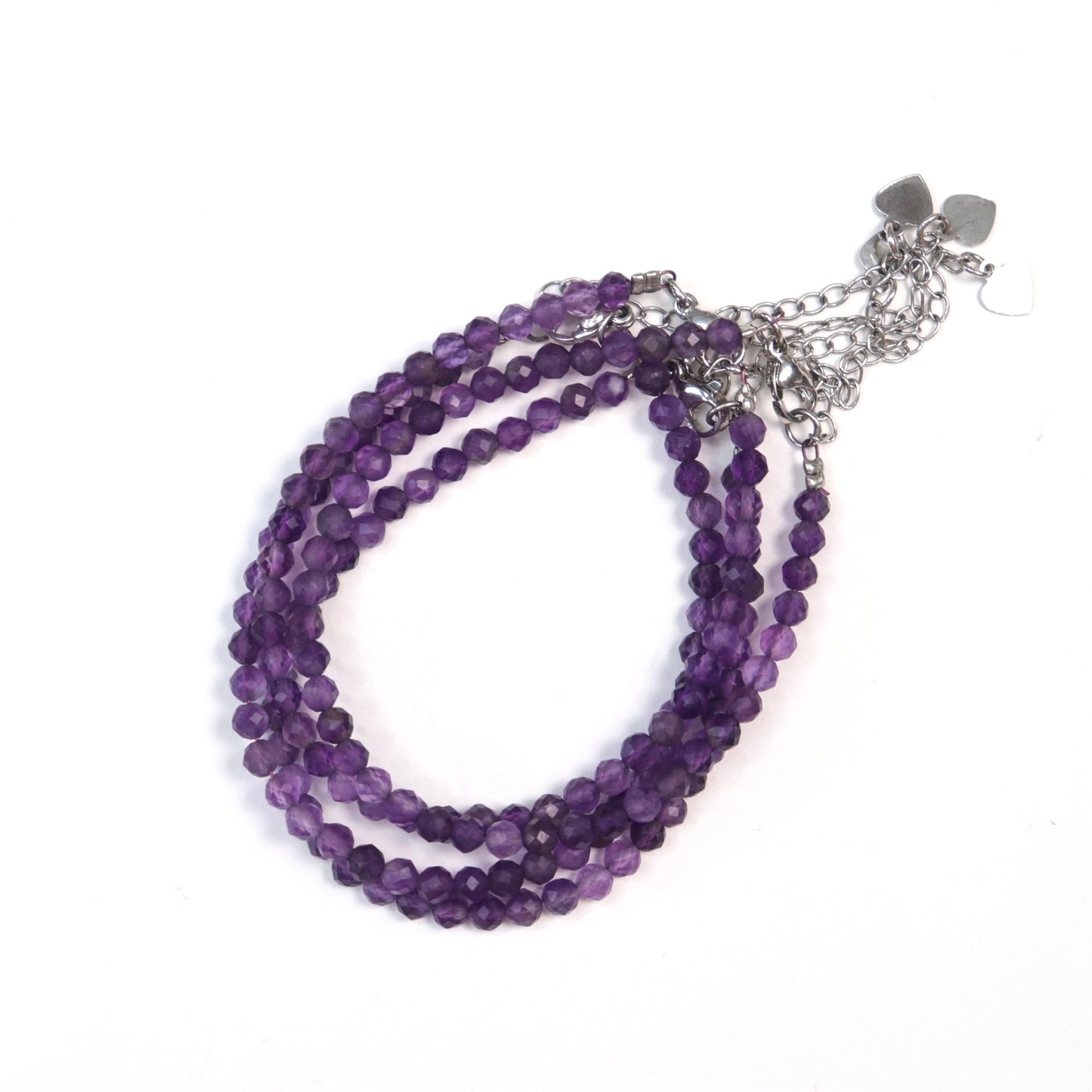 Faceted Amethyst Bracelet | 4mm
