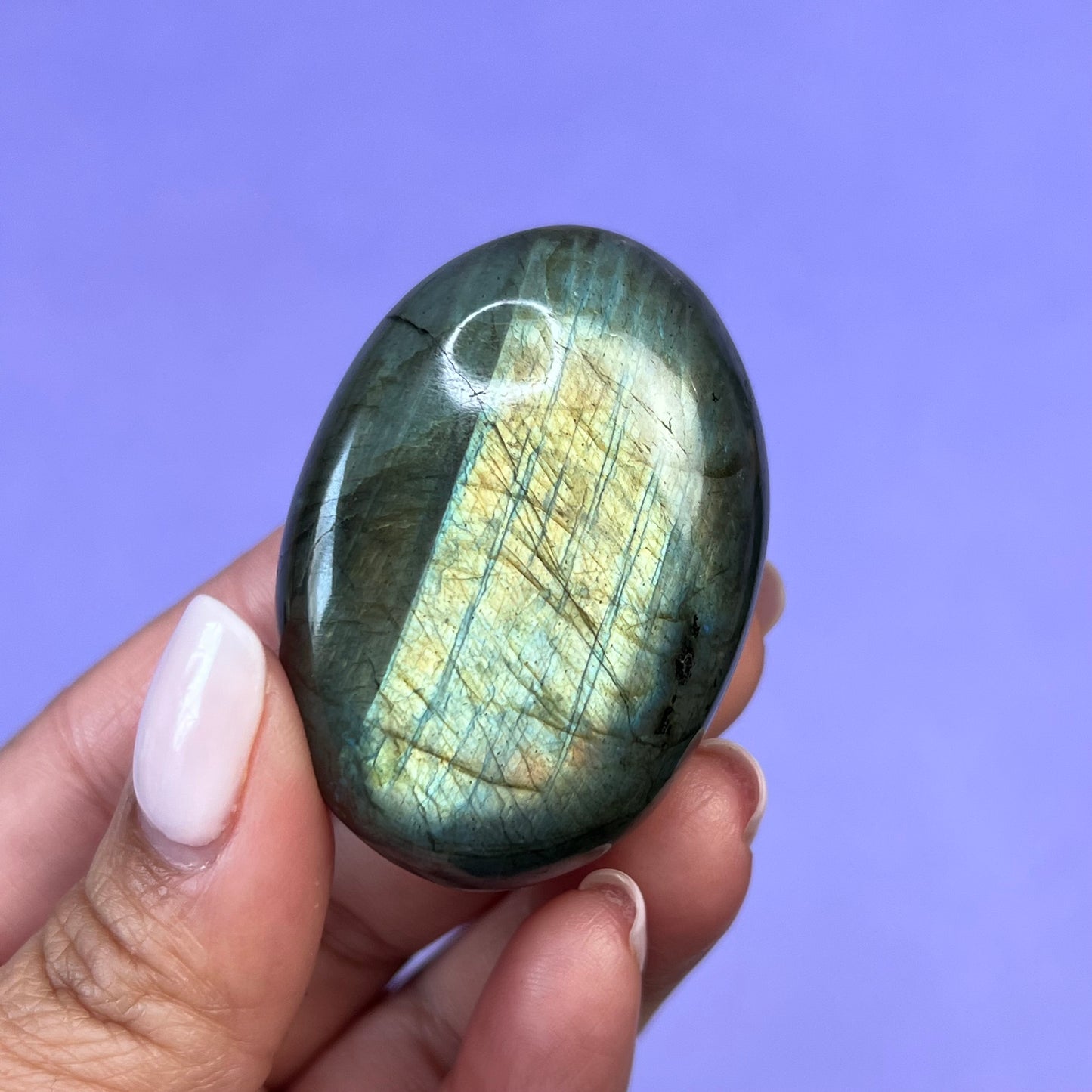 Labradorite Palm Stone | L2
