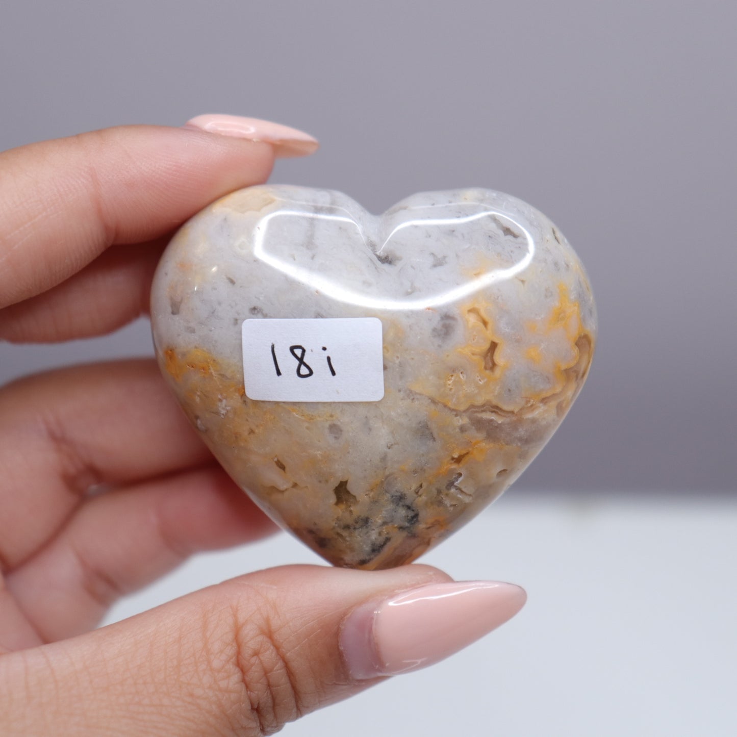 Crazy Lace Agate Heart | 11