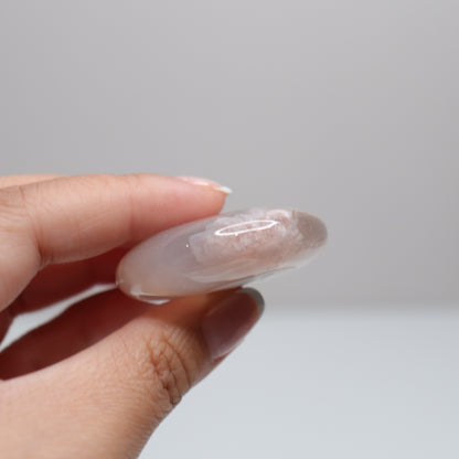 Flower Agate Round Palm | 23