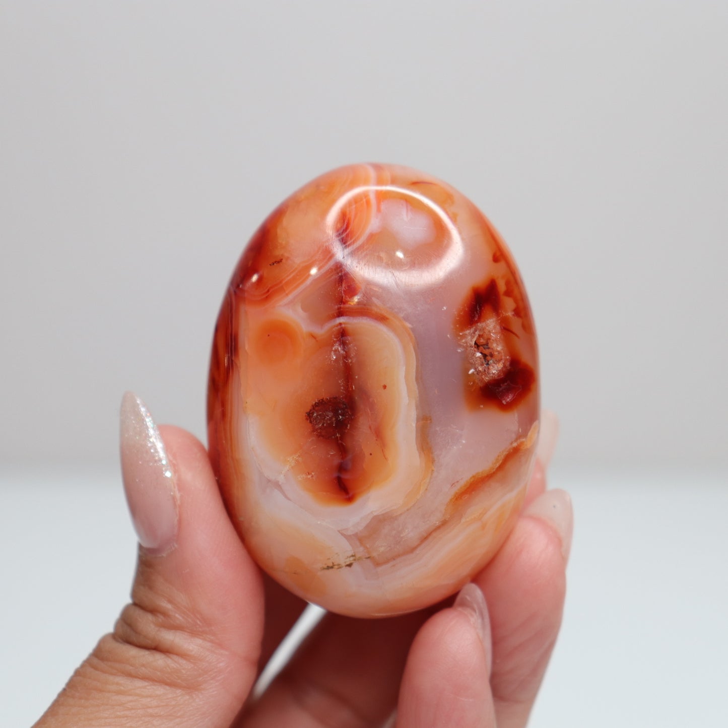 Carnelian Palm Stone 90