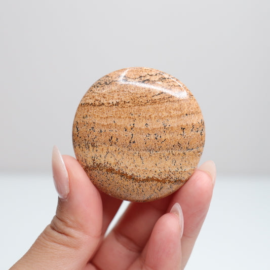 Picture Jasper Flat Stone | 34