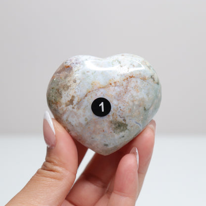 Ocean Jasper Heart | 1