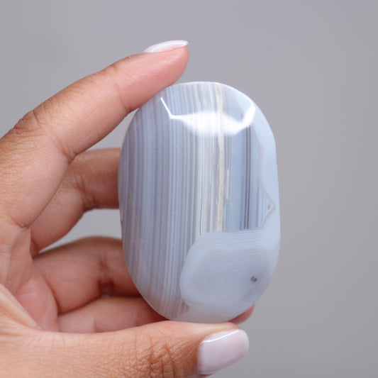 Banded Agate Palm Stone | 6