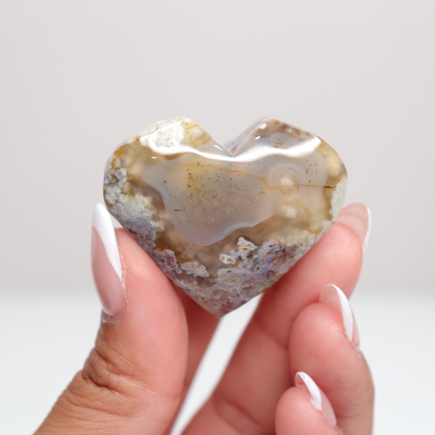 Moss Agate Heart | H