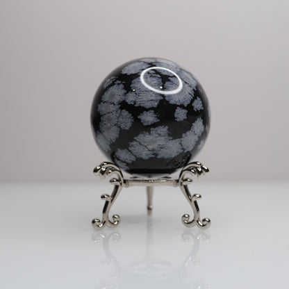 Snowflake Obsidian Sphere | 70