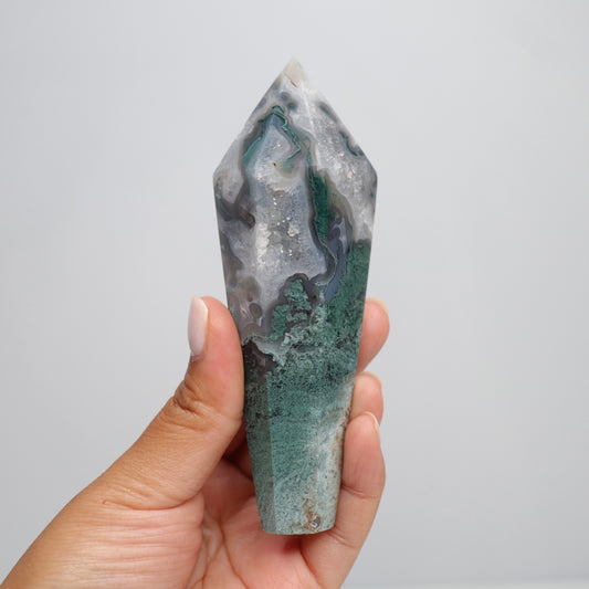 Moss Agate Wand | 1