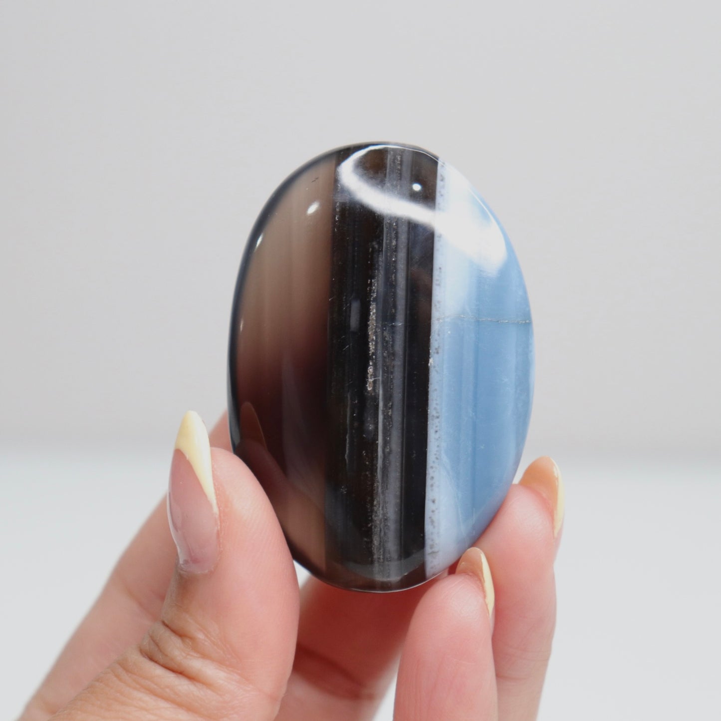 Blue Opal Palm Stone 12