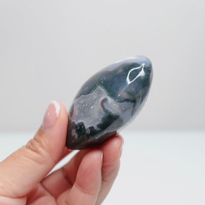 Moss Agate Palm Stone | 54
