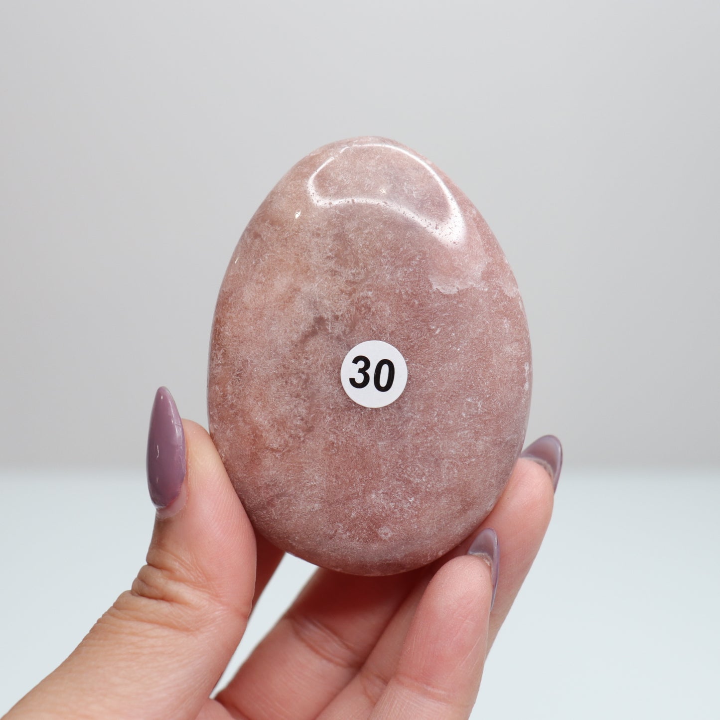 Pink Amethyst Palm Stone | 30