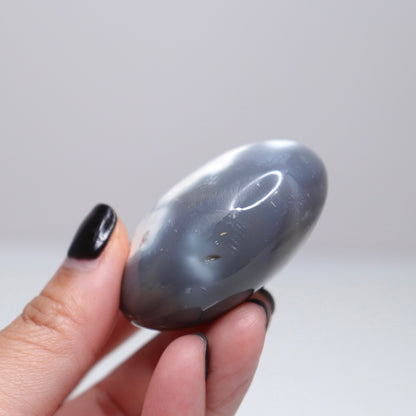 Orca Agate Palm Stone | 1