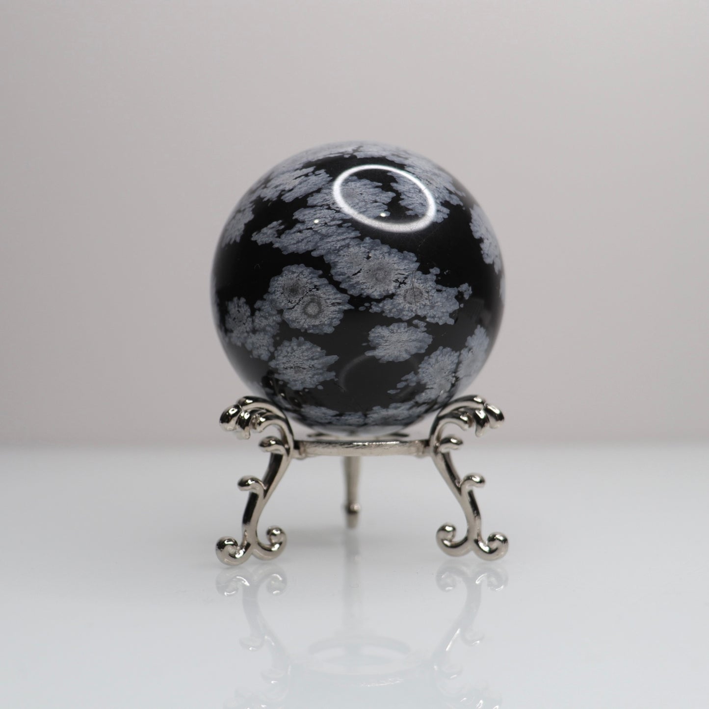 Snowflake Obsidian Sphere | 71