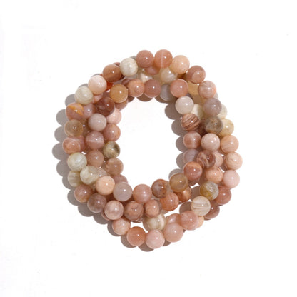 Peach Moonstone Bracelets | 8mm
