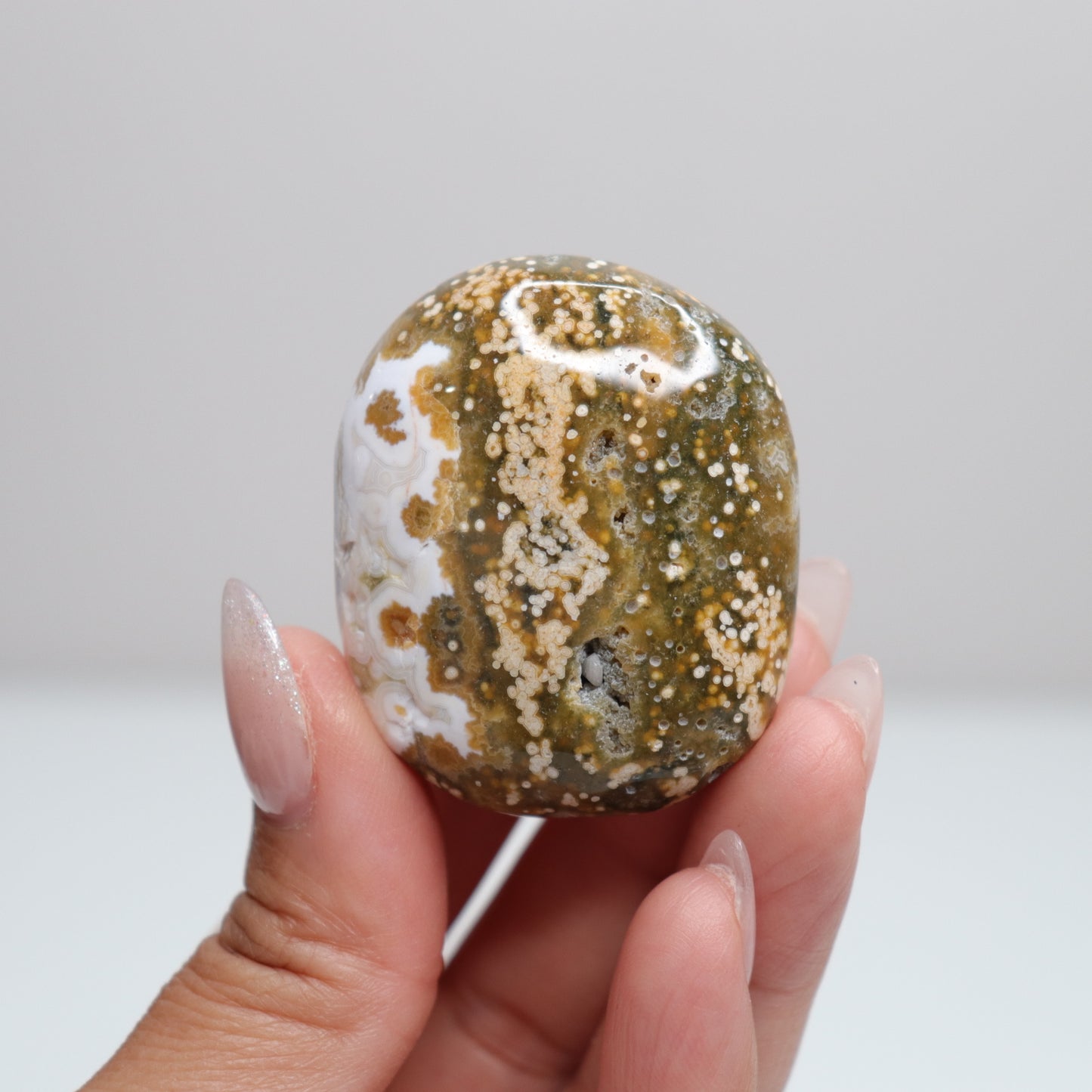 Sea Jasper Palm Stone | O