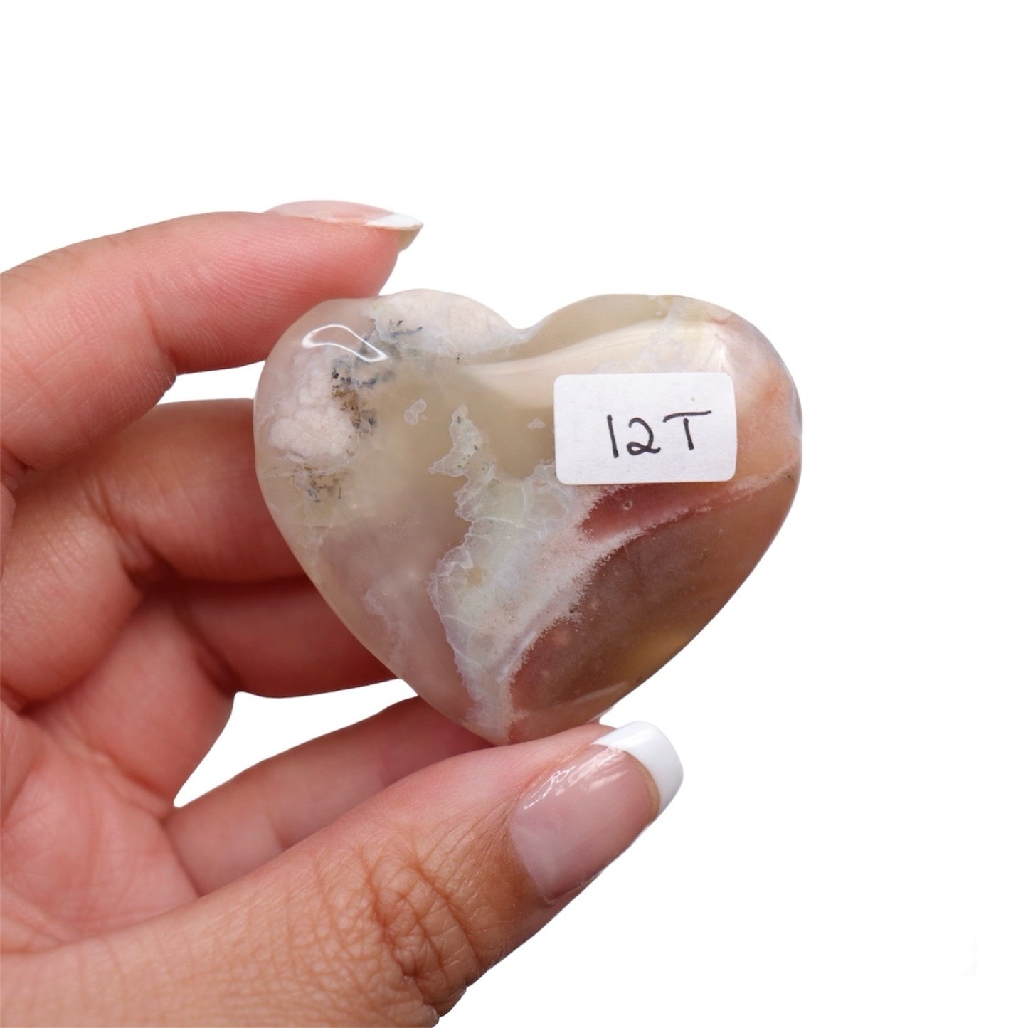 Flower Agate Heart | 18