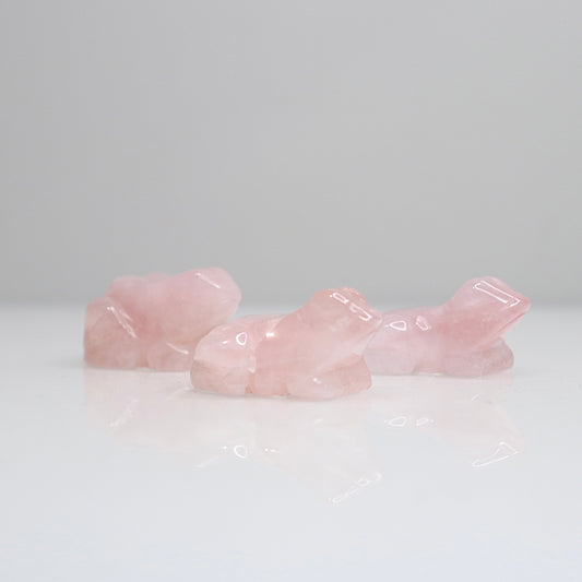 Rose Quartz Frogs | 1.5”