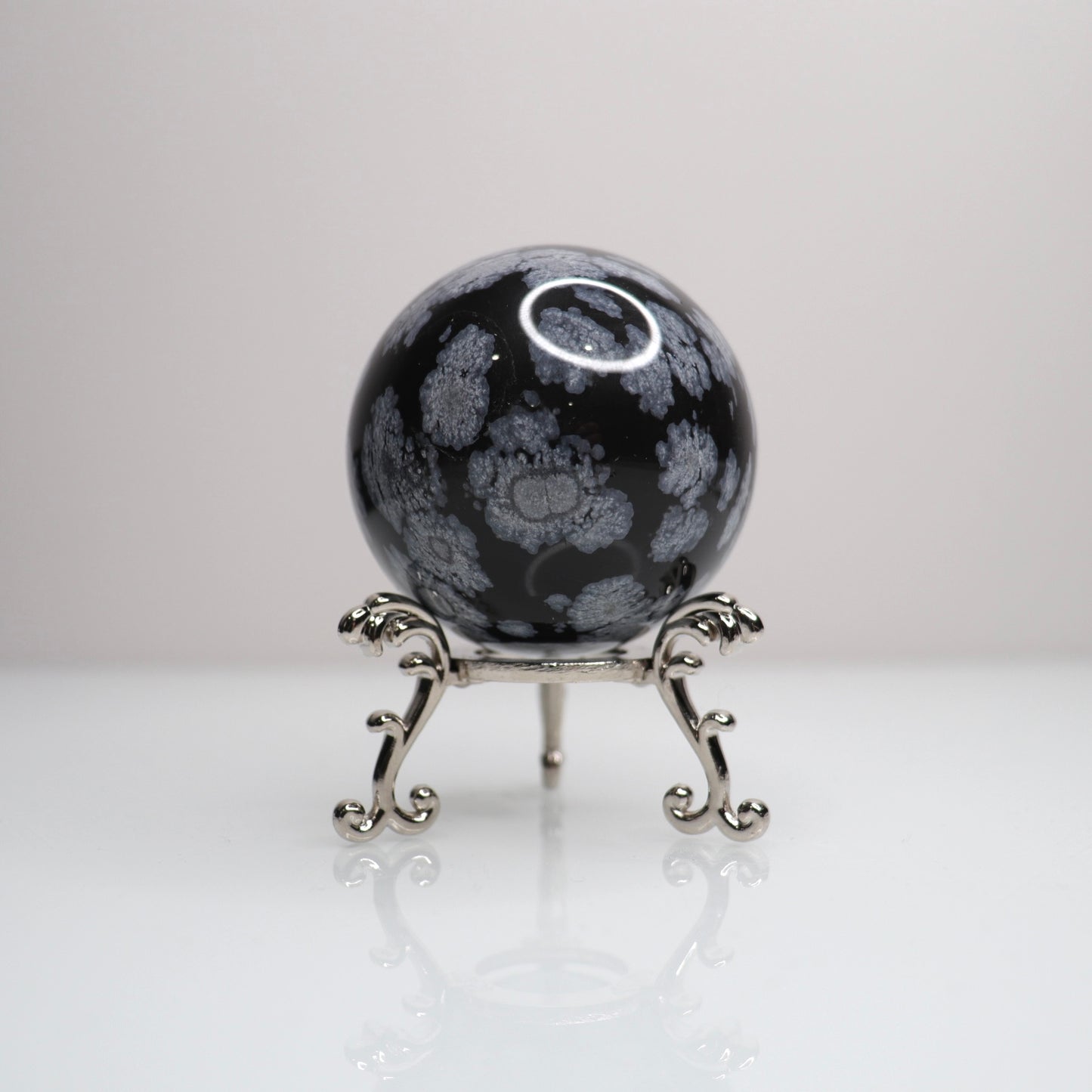 Snowflake Obsidian Sphere | 65