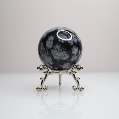Snowflake Obsidian Sphere | 65
