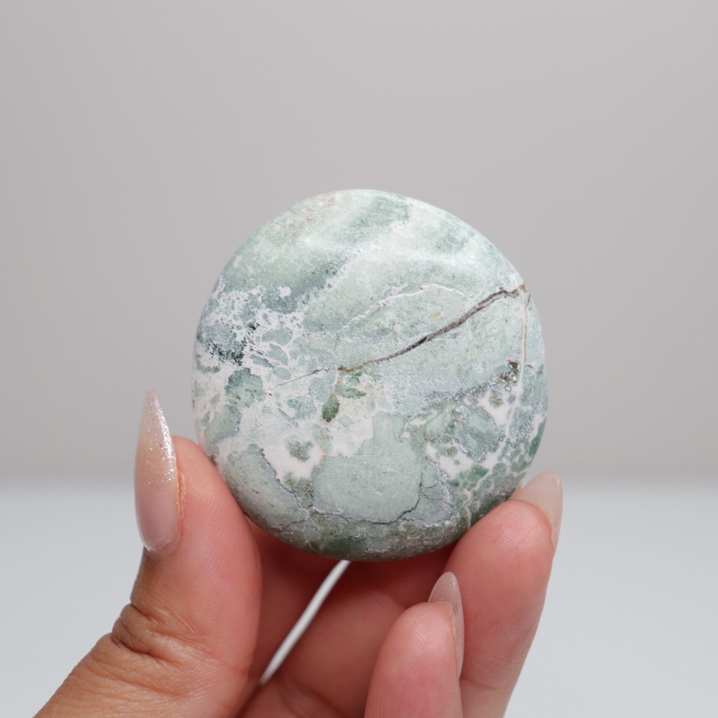 Green Sardonyx Flat Stone | 85