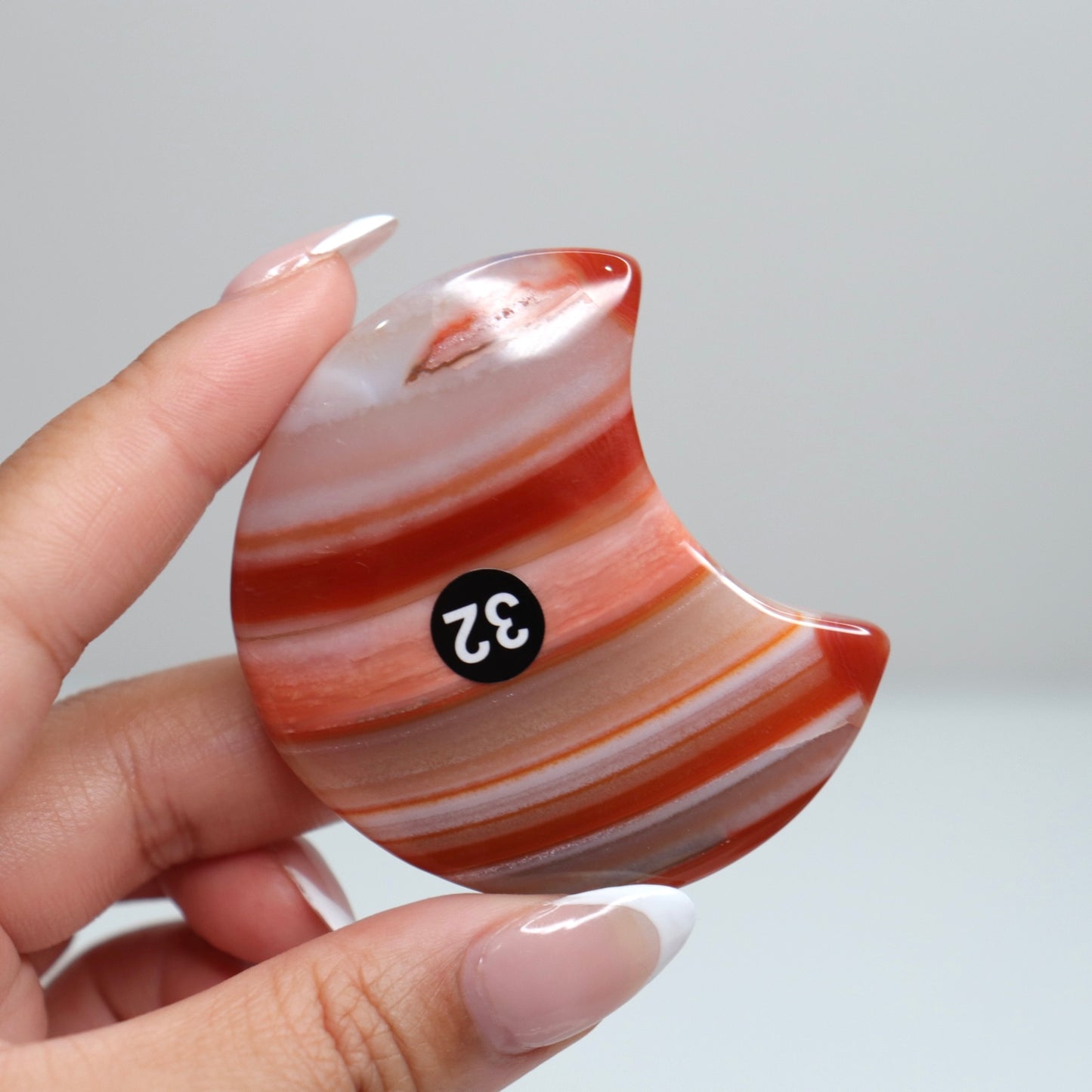 Carnelian Agate Moon 32