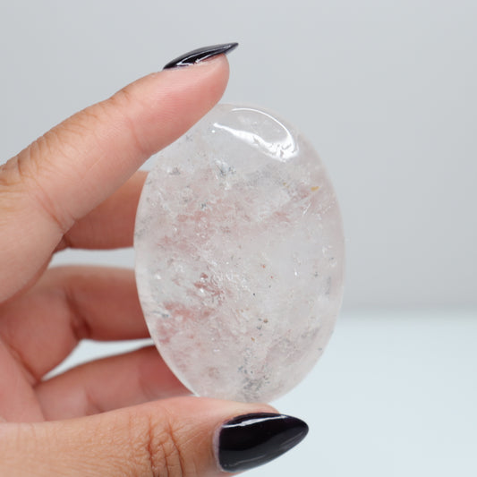 Clear Quartz Palm Stone 81