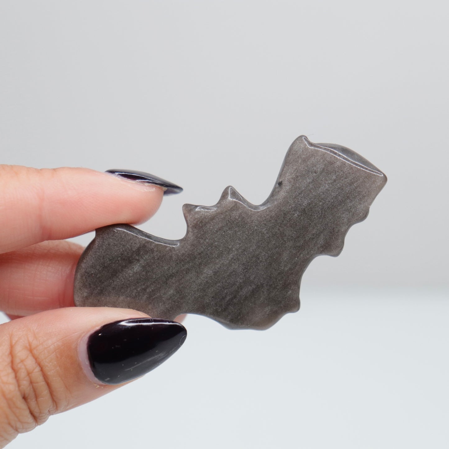 Silver Sheen Obsidian Bat  | 76