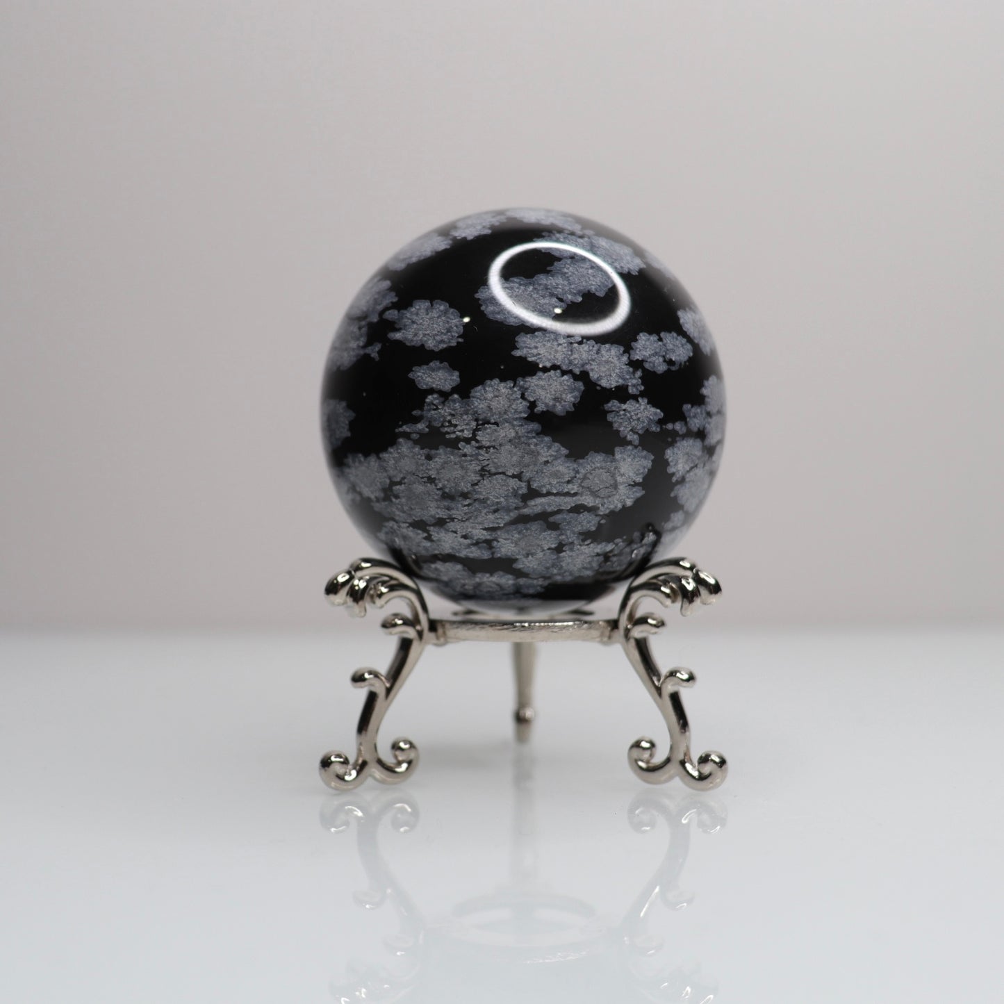 Snowflake Obsidian Sphere | 67