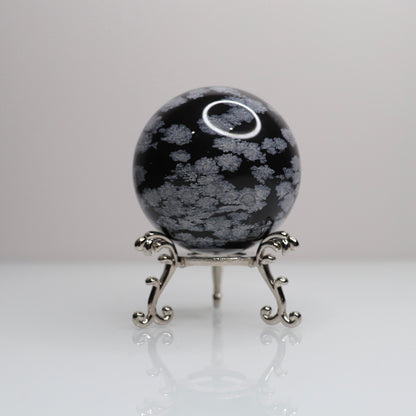 Snowflake Obsidian Sphere | 67