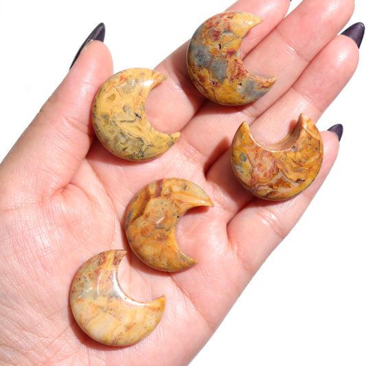 Crazy Lace Agate Mini Moons