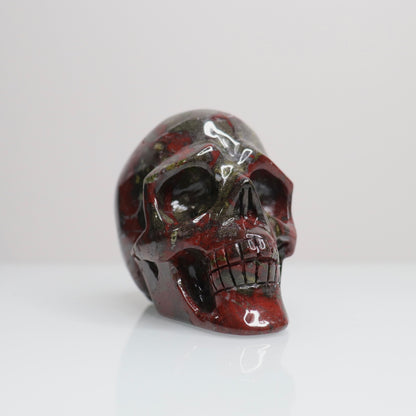 Dragon Bloodstone Skull