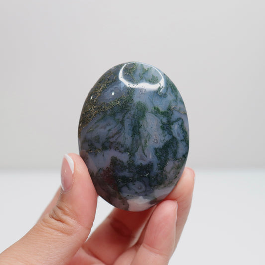 Moss Agate Palm Stone | 47