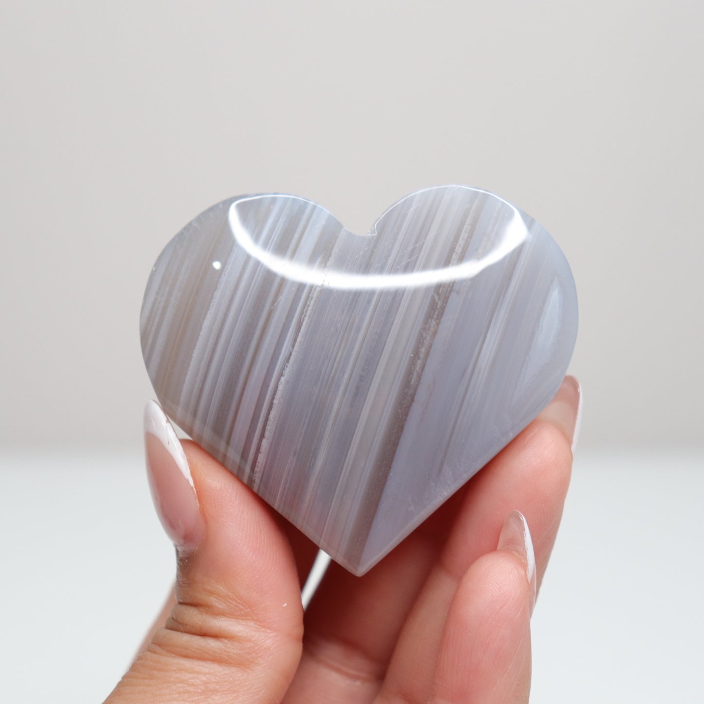 Banded Agate Heart 70