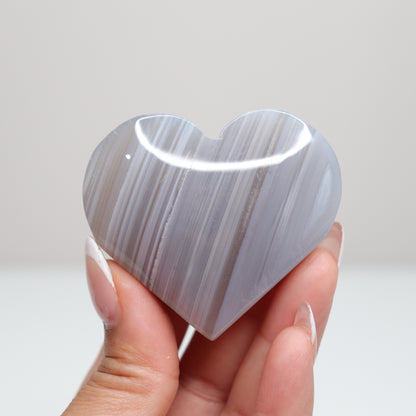 Banded Agate Heart 70