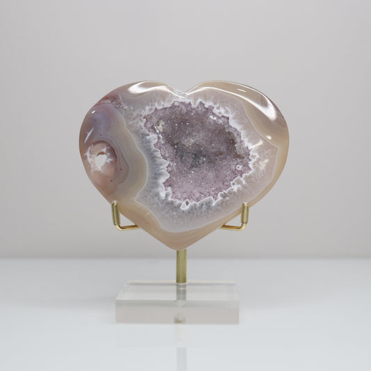 Druzy Agate Heart