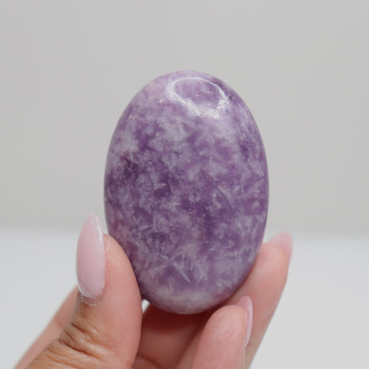 Lepidolite Palm Stone