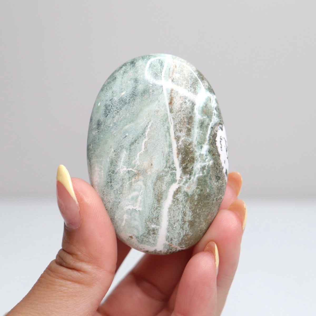 Green Sardonyx Palm Stone 5