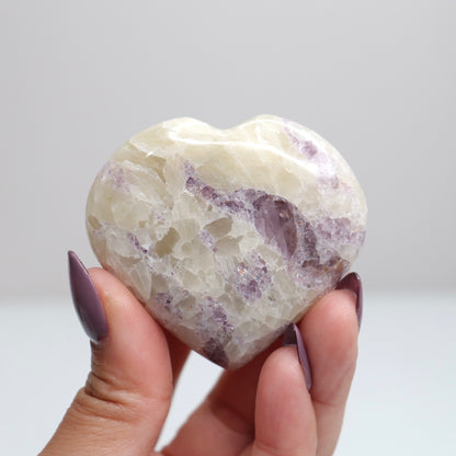 Fluorite & Calcite Heart 4